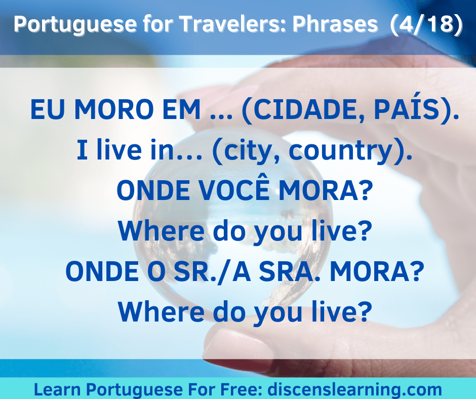 basic Portuguese travel phrases: how to introduce yourself